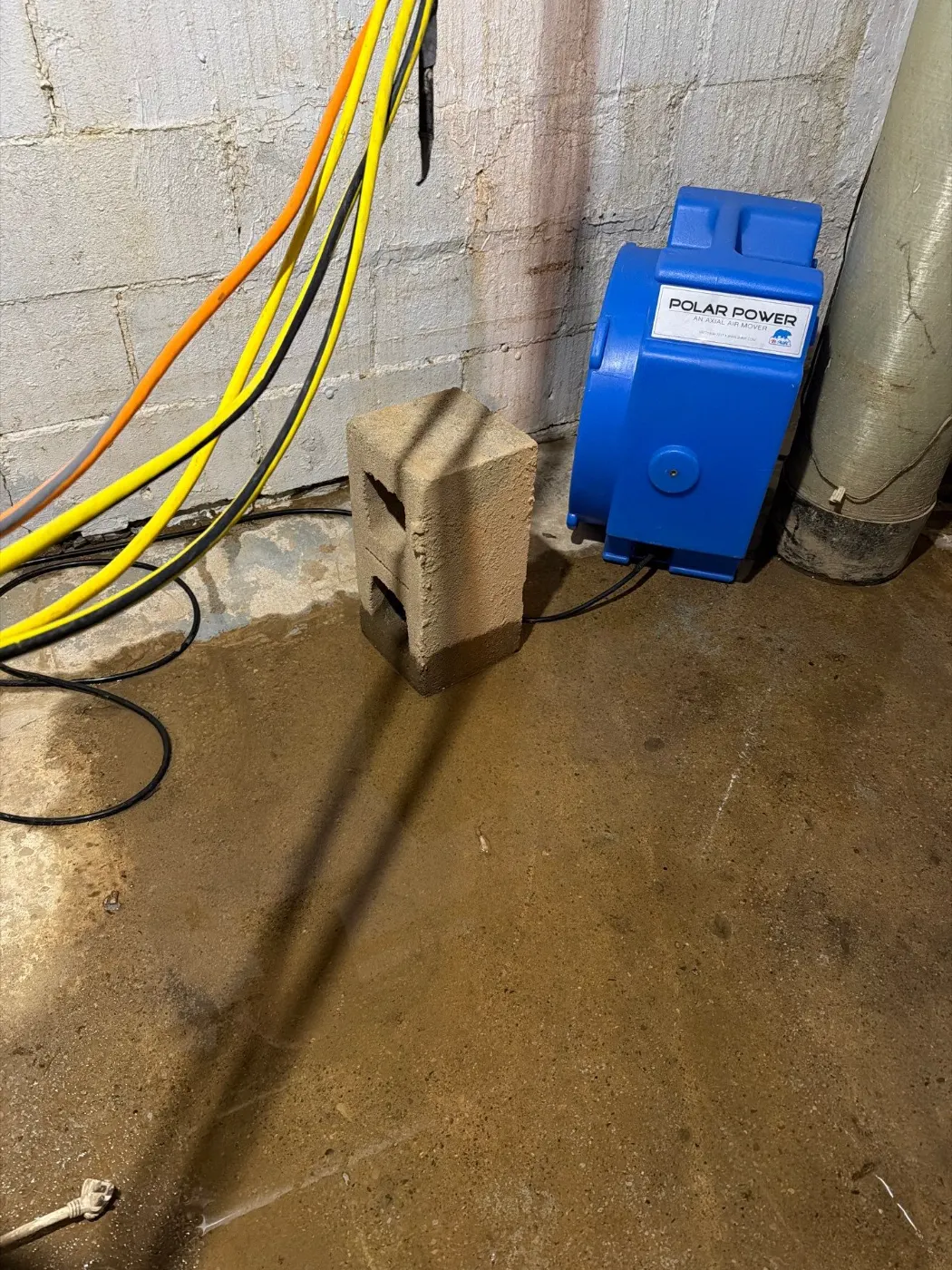 Basement water extraction in Indian Lake Indiana home